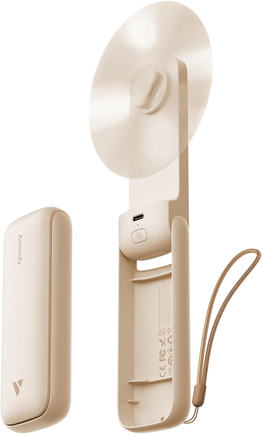 Skiennix Slim Portable Fan - Aero Ultra Handheld Design for Easy Cooling | Compact & Lightweight