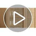 Rattan Shoe Storage Cabinet 5-Tier Entryway Organizer with Doors