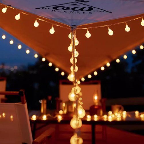 GTSYDING Bubble Globe String Lights - 40 LEDs, 19.6 FT, Waterproof Fairy Lights with Remote | Warm White