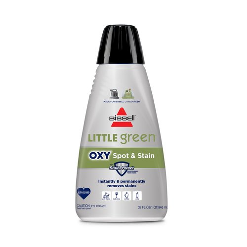 Bissell Little Green Spot & Stain Cleaning Solution with OXY and StainProtect, for All Leading Portable Carpet & Upholstery Deep Cleaners, Instantly & Permanently Removes Stains, 2038G, 32oz