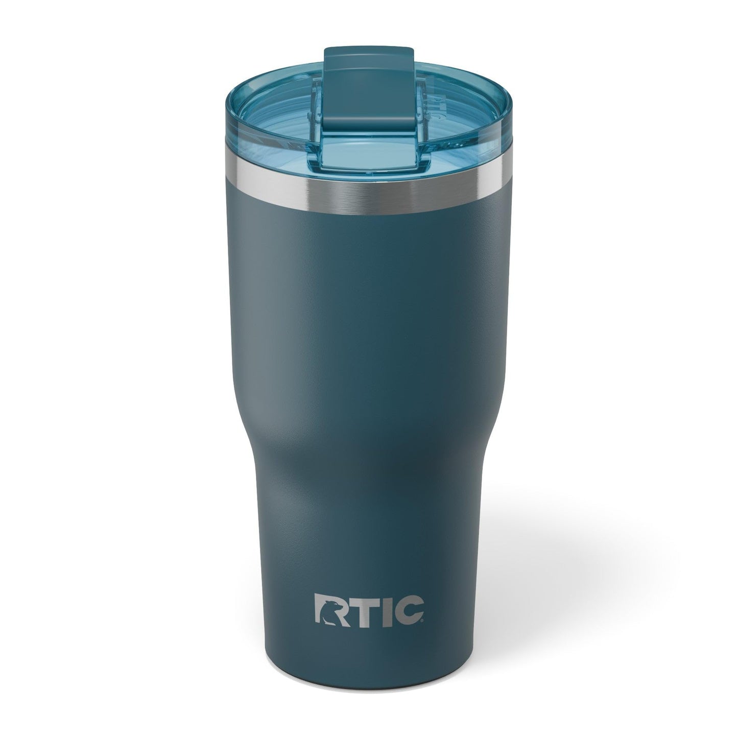 RTIC 40oz Essential Tumbler with Lid, Ceramic Lined, Insulated, Stainless Steel, Metal, Double Wall Vacuum-Insulation, Travel Cup for Iced Coffee, Tea, Hot and Cold Drink, Marine