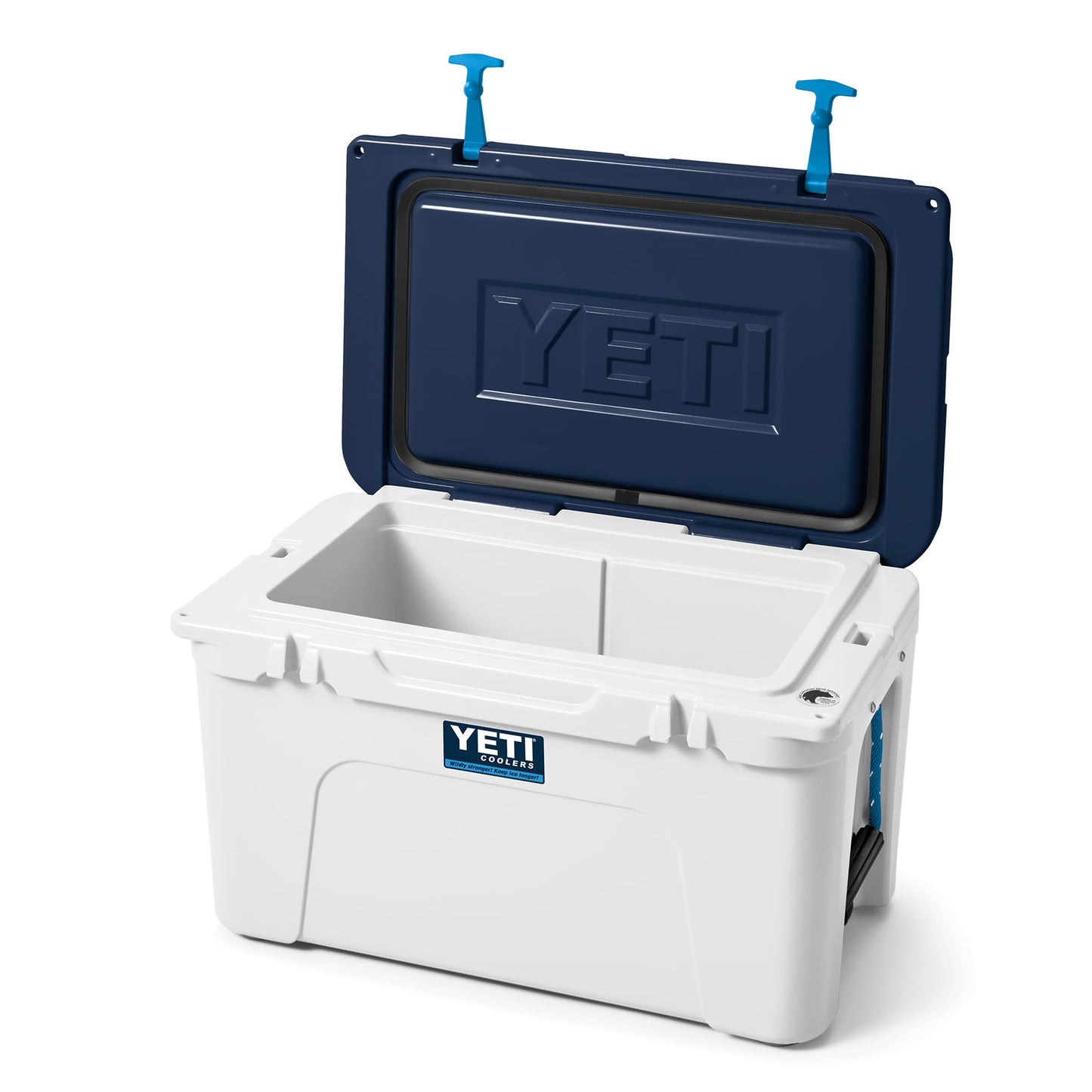 YETI Tundra 45 Cooler, White/Blue