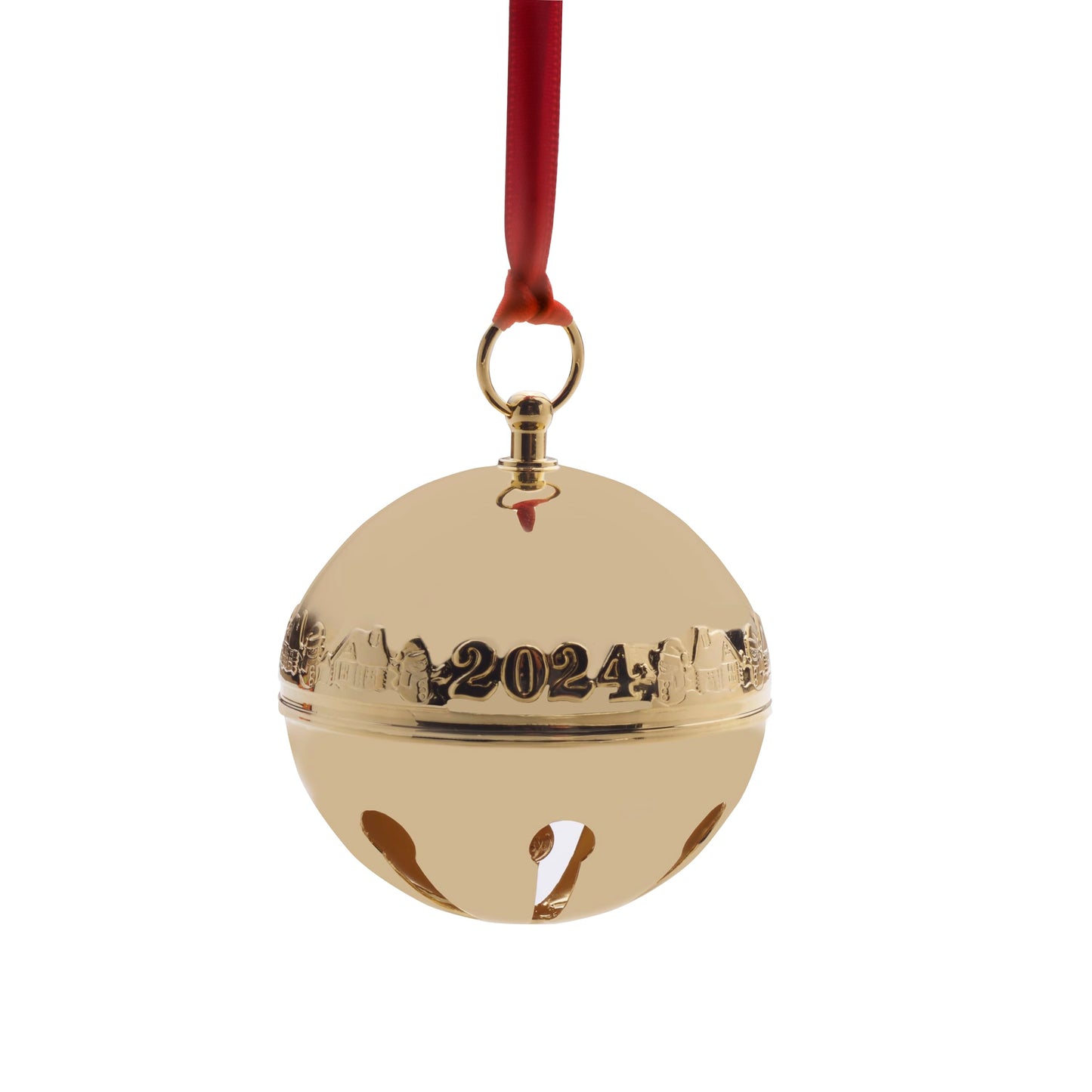 Wallace 2024 Gold Plated Sleigh Bell Ornament 35th Edition