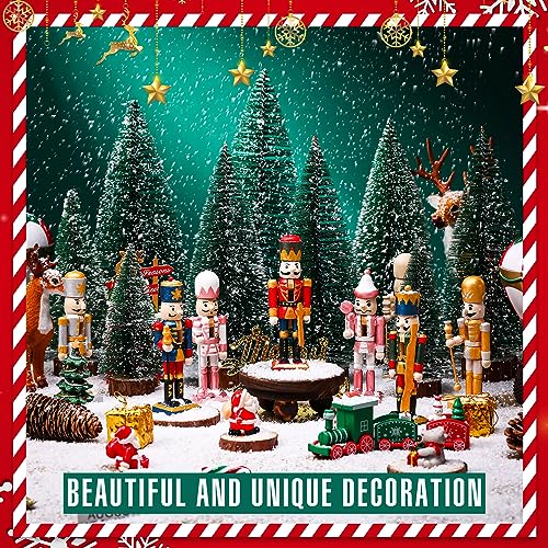 Wooden Nutcracker Craft Kit - Unfinished Holiday Decor, 24 pcs