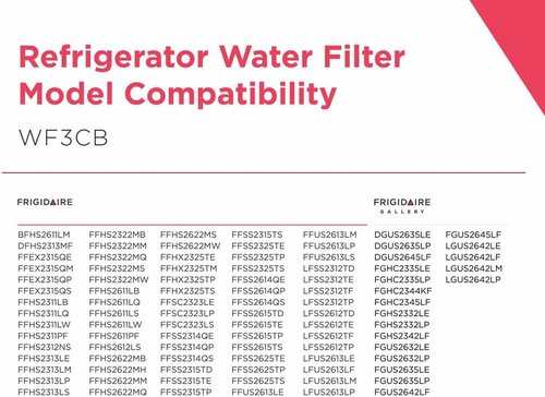 Frigidaire WF3CB Puresource3 Refrigerator Water Filter - White, 1 Count for Clean Drinking Water