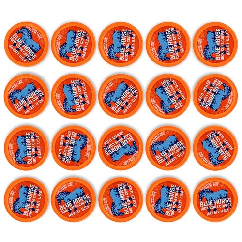 20 Count Kona Coffee Pods - Medium Roast, 100% Arabica, Compatible with K-Cup 2.0