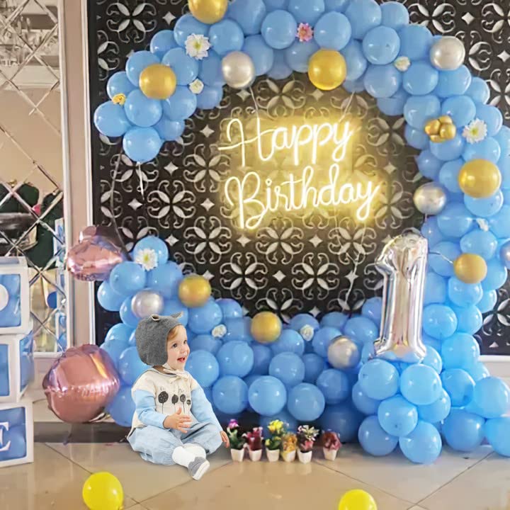 Aisto 7.2FT Gold Round Balloon Backdrop Stand for Wedding Party Decorations