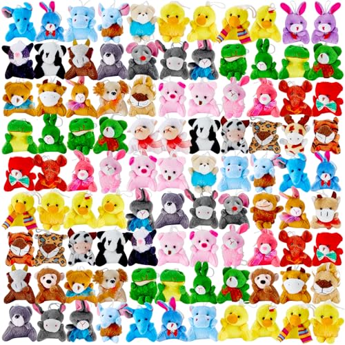 120 Pack Mini Plush Animal Toys Set - Party Favors & Decorations - Variation of THIS listing
