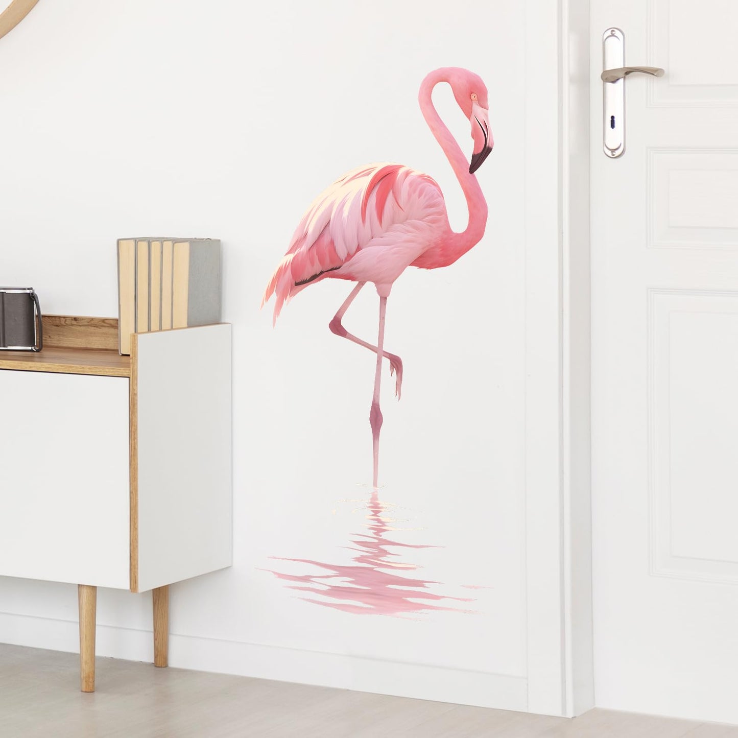 RoyoLam Pink Flamingo Bird Wall Decal Animal Wall Sticker