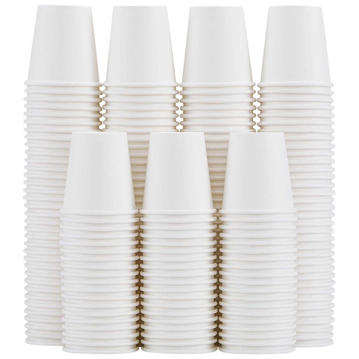 Clawsoff 300 Count 5 oz Bathroom Cups, 5 oz Disposable Paper Cups, Small Mouthwash Cup, 5 Ounce Mini White Espresso Cups for Party, Travel, Picnic
