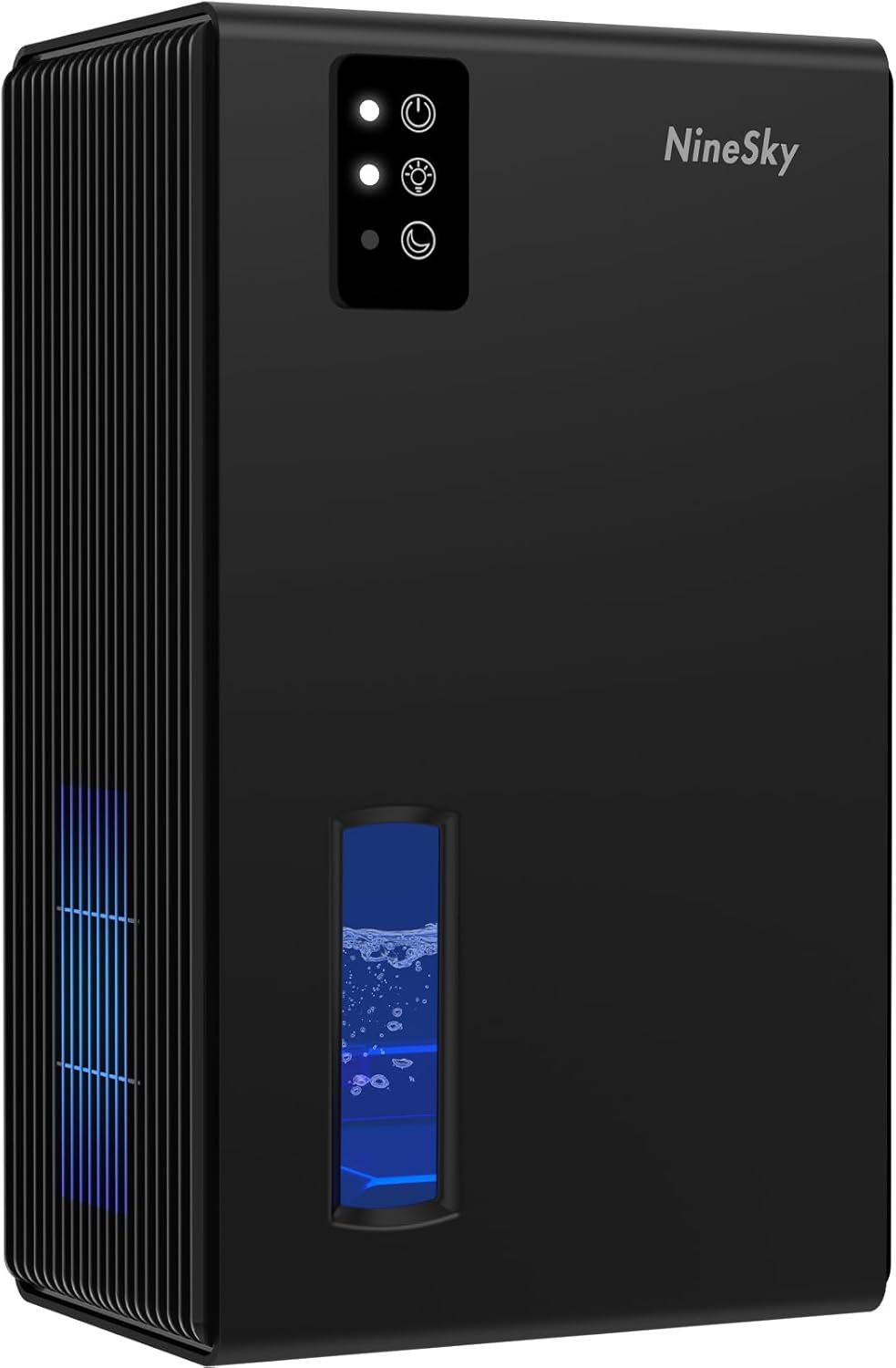 NineSky Dehumidifier - 1000 Sq.Ft. Capacity | Quiet Operation, 95Oz Tank & 7-Color Ambient Light (Black)
