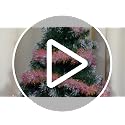 Pink Tinsel Garland 17 Feet for Christmas Tree Decorations | CCINEE