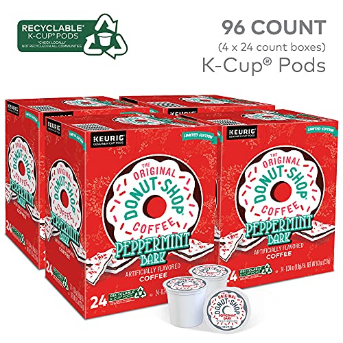 Peppermint Bark Coffee Pods - Light Roast Keurig Single-Serve 96 Count