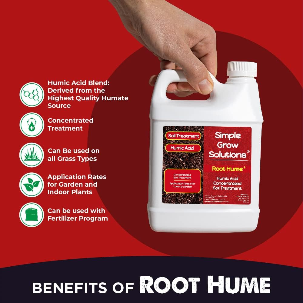 Root Hume by Simple Grow Solutions - Organic Soil Conditioner for Healthy Plants & Lawns | Concentrated Liquid Nutrient Enhancer
