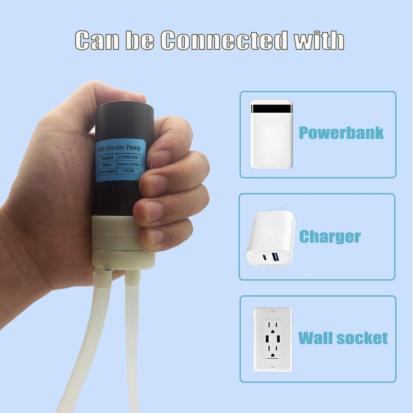 Wine Siphon Pump, Food Grade Auto Siphon Self Priming USB Electric Transfer Pump for Bottling Home Brew Wine, Beer, Kombucha, Mini Water Transfer Pump Kit, 2L/Min, No Mess Leak, Low Noise