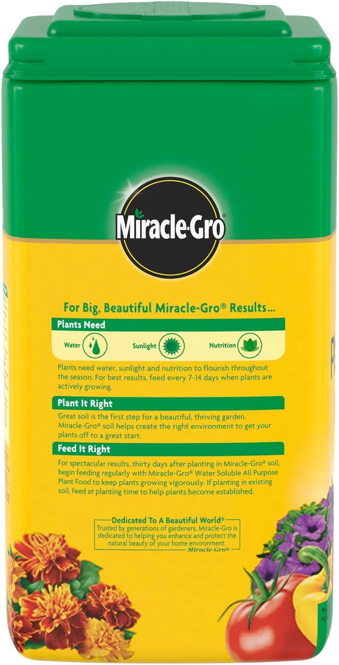 Miracle-Gro Water Soluble Plant Food - All-Purpose Fertilizer for Indoor & Outdoor Plants, 5 lbs.