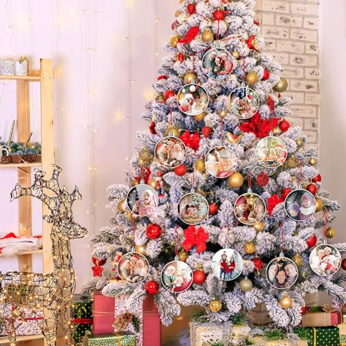 200 Pcs Clear Fillable Plastic Christmas Ornament Balls - Holiday Decorations