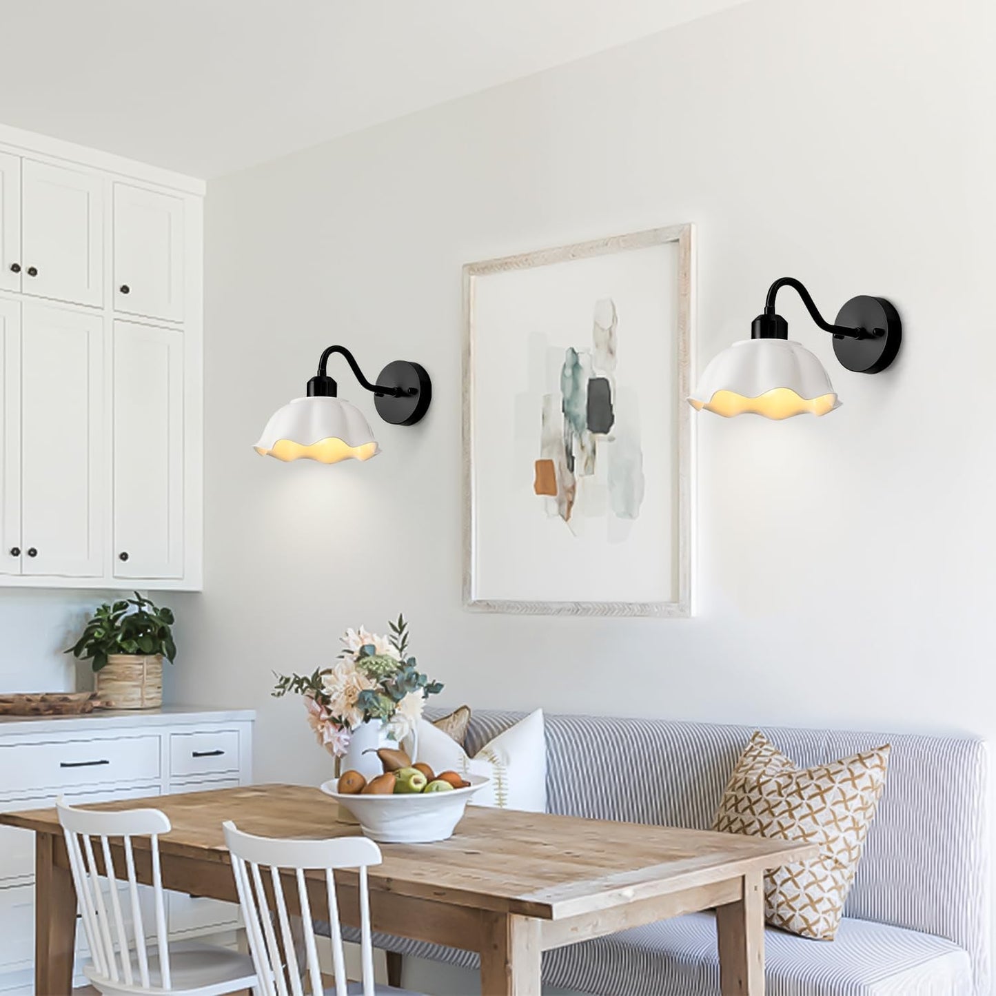 Gold Wall Sconce 1-Light Modern Wall Lighting Fixture Farmhouse Vanity Sconces Lights with Milk White Glass Shade Indoor Wall Sconce Lamp Wall Mount Light Fixture for Bedroom MWL02-1A