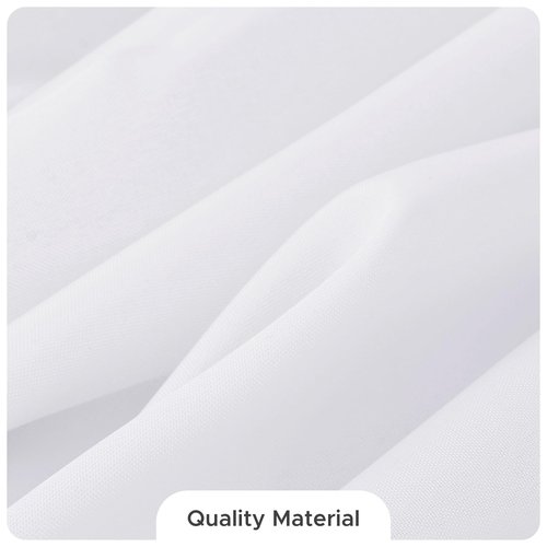 Fitable 8 Pack Rectangle Tablecloths: Stain Resistant Wrinkle Free Circle Table Clothes, Washable Reusable Polyester Table Covers for Wedding Party Birthday Banquet Reception(White, 60x102 Inch)