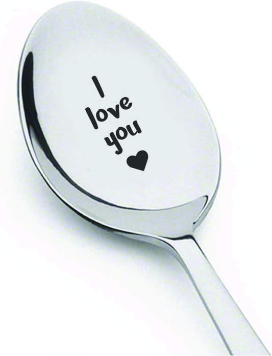 Engraved Spoon Gift for Couples - I Love You More | Perfect for Valentine's, Birthdays & Anniversaries