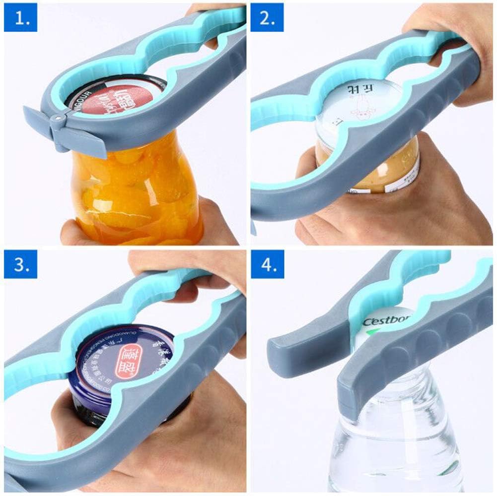 Skiennix Jar Opener - Easy Grip Bottle & Can Opener for Seniors with Arthritis | Effortless Lid Removal