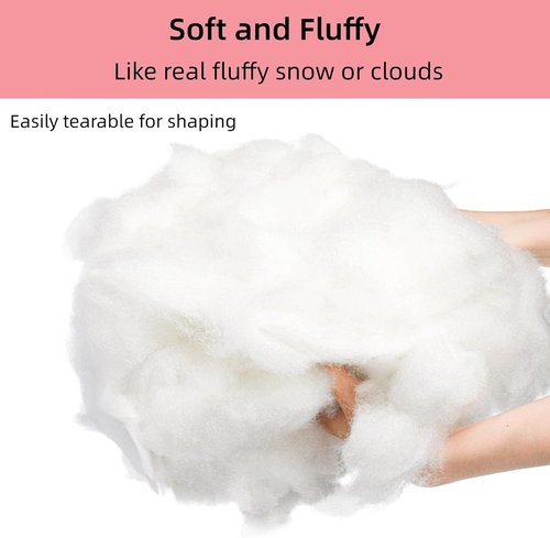 Cididu Fake Snow - 1000g Fluffy Artificial Fiber Fill for Christmas Decor | Soft White Indoor Home Decoration