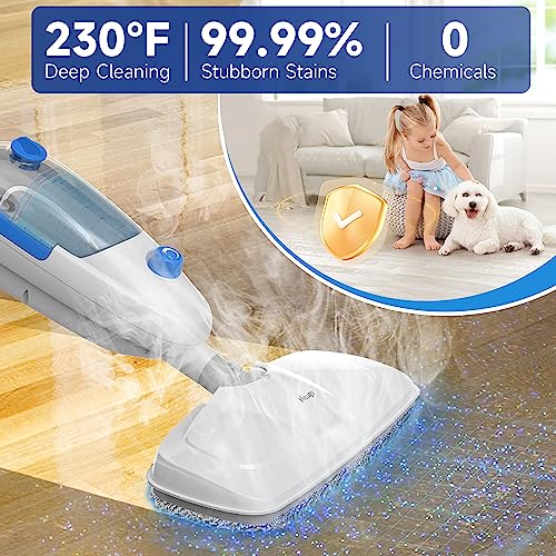 Steam Mop for Hardwood & Multi-Surface Floor Cleaning with Adjustable Steam