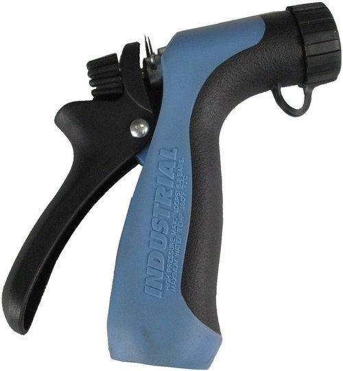 Hi-Tech Heavy Duty Industrial Hose Nozzle - High Pressure 100 PSI, Hot Water Resistant Pistol Grip Spray Nozzle