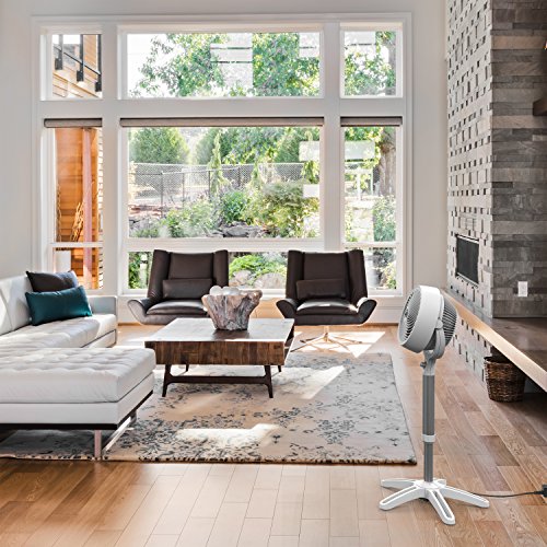 Vornado 683DC Energy Smart Medium Pedestal Fan with Variable Speed Control - White