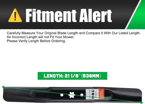 Grasscool Mower Blades - High Lift Replacement for Troy Bilt Bronco & Cub Cadet 42" Tractors