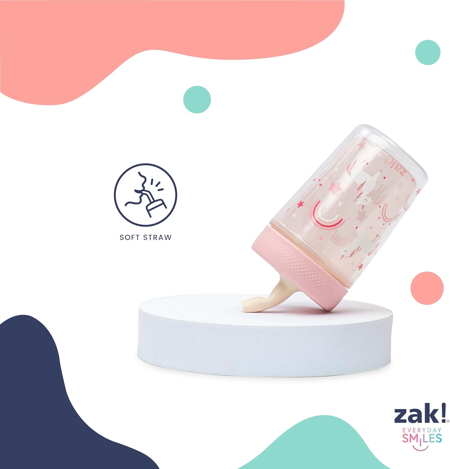 Zak Designs Peppa Pig Toddler Tumblers - 9oz Double Wall Leak-Proof Sippy Cups | 2-Pack for Travel & Home