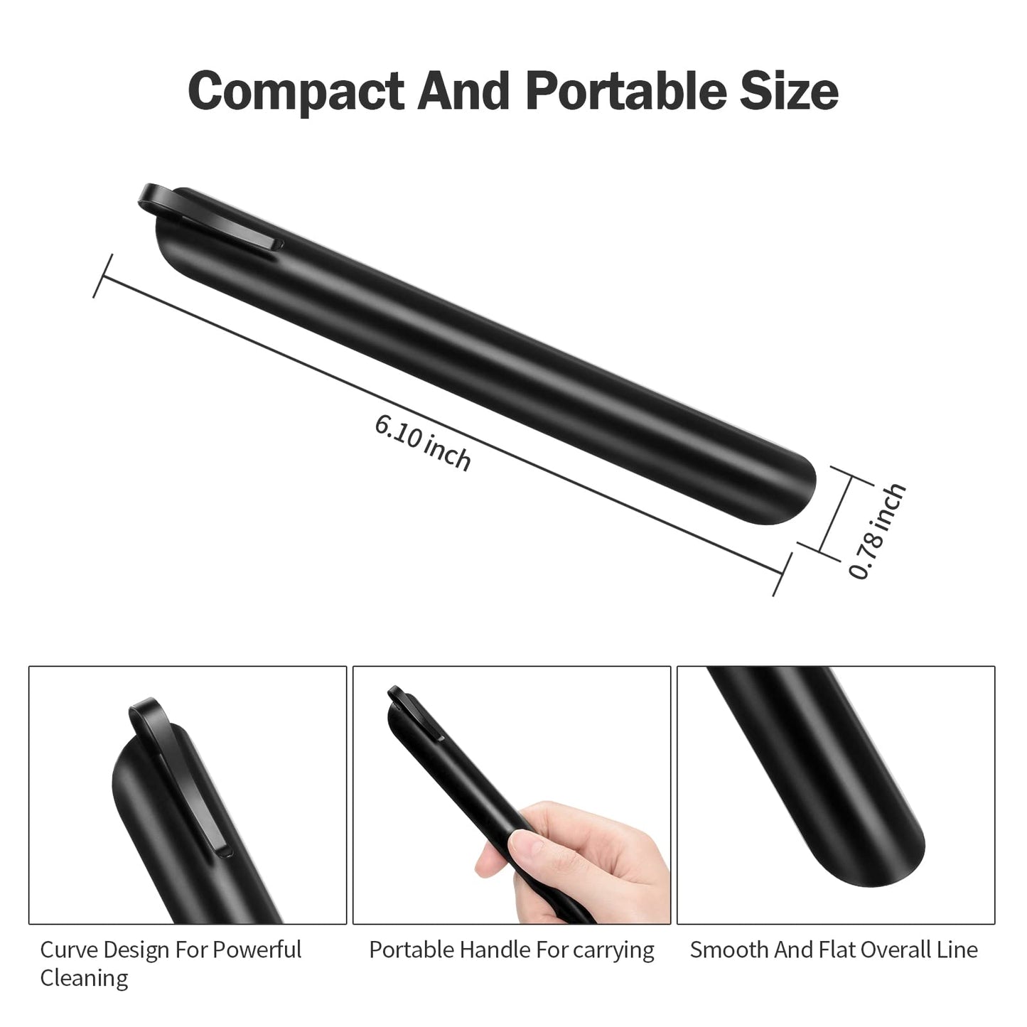 Scraper Tool Kitchen, Bread Crumb Catcher, Portable Stainless Steel Table Serveware Crumbers, Server Accessories for Waitress, Waiters, Restaurant Table Clean Tool Accessories (20 PACK, Black)