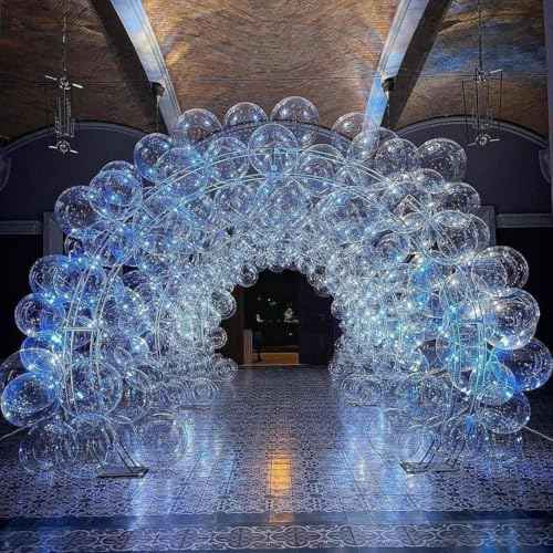 36 Inch Bobo Balloons, 5PCS Bubble Balloon Clear Balloons Helium Style Large Transparent Balloon for LED Light Up Ballons Birthdays Anniversary Weddings Baby Showers Christmas Party Decorations