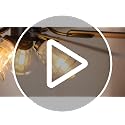 Chords Attic 52 Inch Flush Mount Farmhouse Ceiling Fan with Lights & Remote - Variation 5215