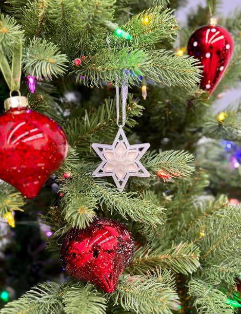 Scentsicles White Winter Fir Scented Christmas Ornament Star - Reusable Holiday Decor