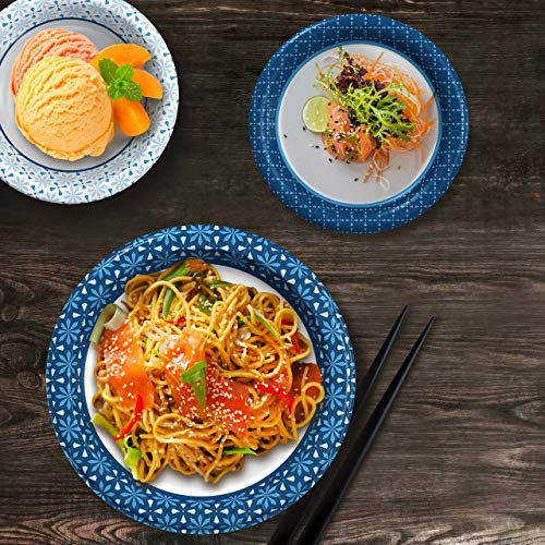 Member Mark 10-Inch Disposable Dinner Paper Plates - 204 Count, Microwave & Grease Resistant