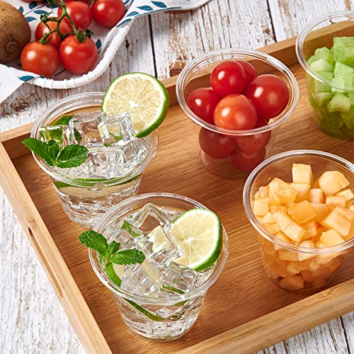 600 Pack 9 oz Clear Plastic Cups Disposable Reusable Tumblers for Party - Variation of 600 / 600pack-9oz