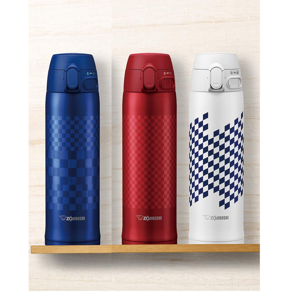 Zojirushi SM-TAE48AZ Stainless Vacuum Mug, 16 oz, Ichimatsu Blue
