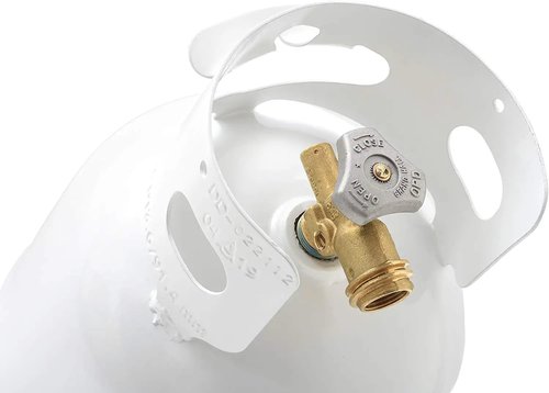 Flame King 10LB Steel Propane Tank Cylinder - Type 1 Overflow Protection Valve | Ideal for Camping, Grills, Fire Pits
