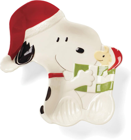 Lenox Snoopy Christmas Candy Dish - Festive Holiday Decor for Entertaining | Perfect Gift