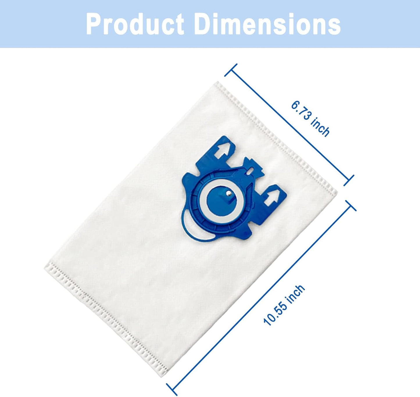 Miele AirClean 3D GN Vacuum Cleaner Bags - 16 Pack with 4 Motor Protection & AirClean Filters | Compatible with Classic C1, Complete C1-C3, S2-S8 Series