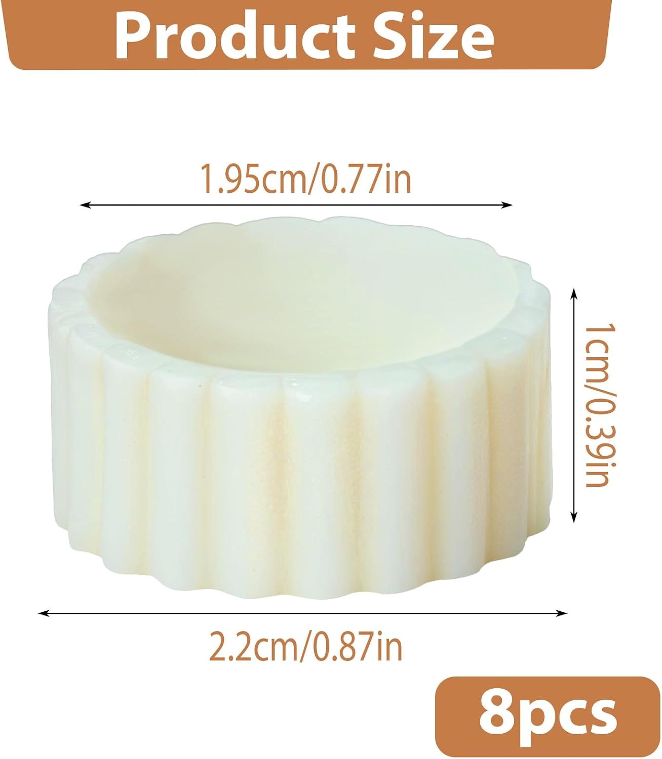 Skiennix Silicone Taper Candle Grippers - 8PCS Candle Hugger Holders for Weddings & Home Decor
