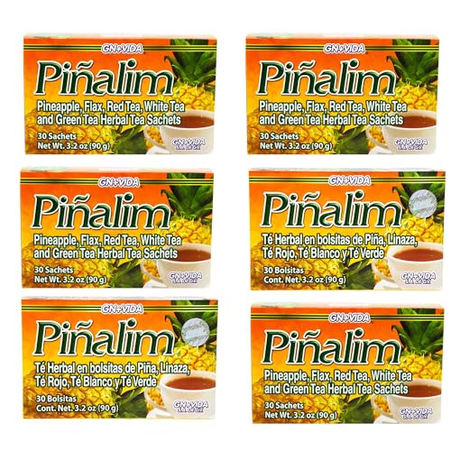Pinalim Tea 180-Day Supply - Caffeine-Free Pineapple & Herbal Tea Blend
