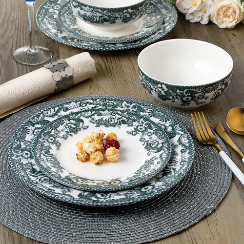 Joseph Sedgh Collection Montana Chip-Resistant Porcelain Dinnerware Set 12-Piece