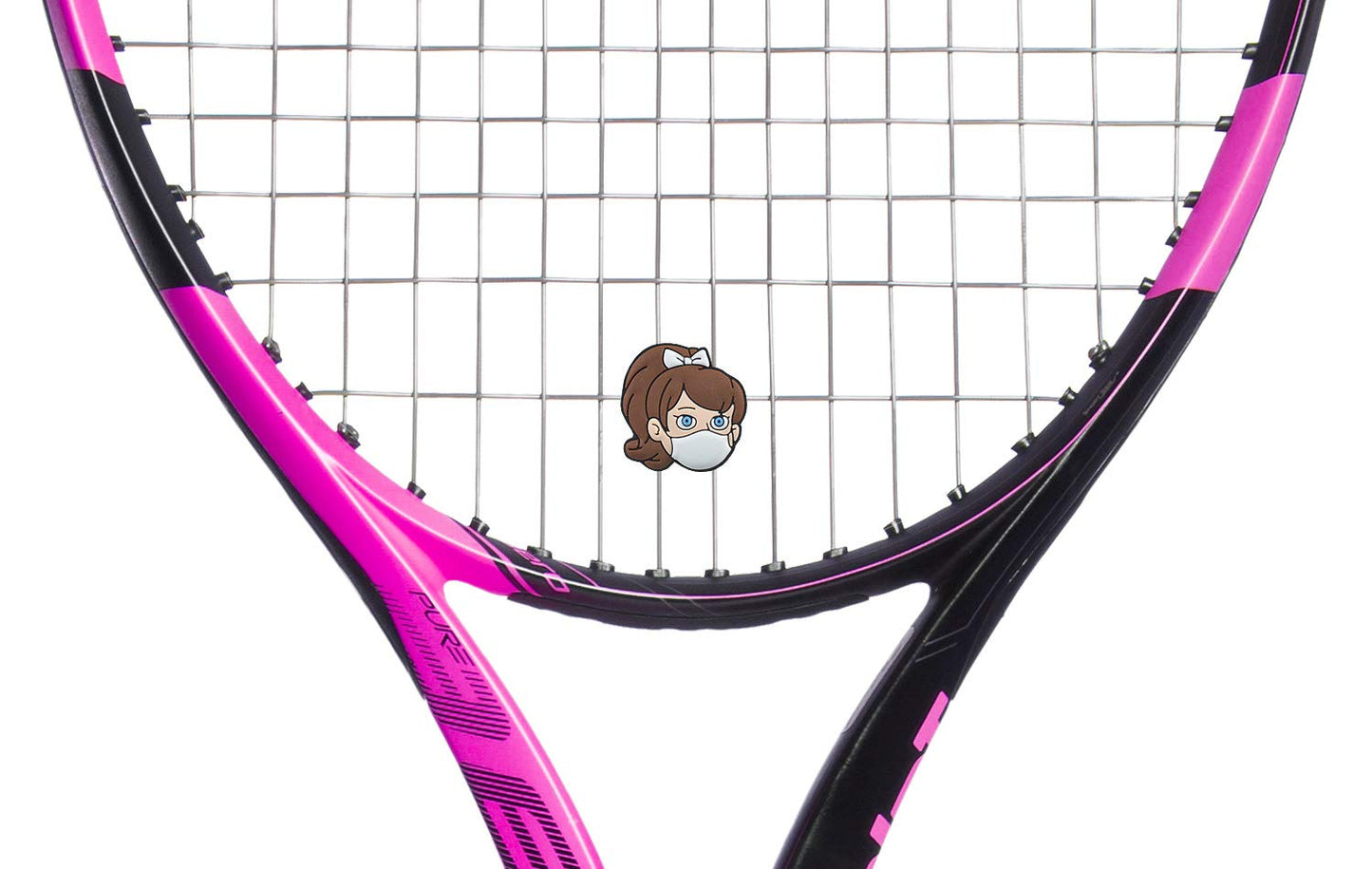 Masked Female Tennis Accessories Racket, Shock Absorber Tennis Gift 2 Pack