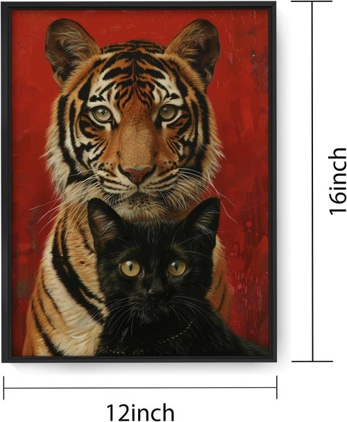 Custom Canvas Prints by [Brand Name] - Transform Your Photos Into Framed Wall Art | Ideal Home Décor (12x16, Black Metal Frame)