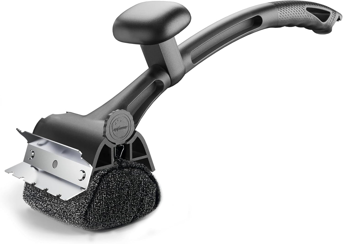 TMEDW Grill Brush - Bristle-Free Design with Reinforced Scraper for Safe BBQ Cleaning | Black
