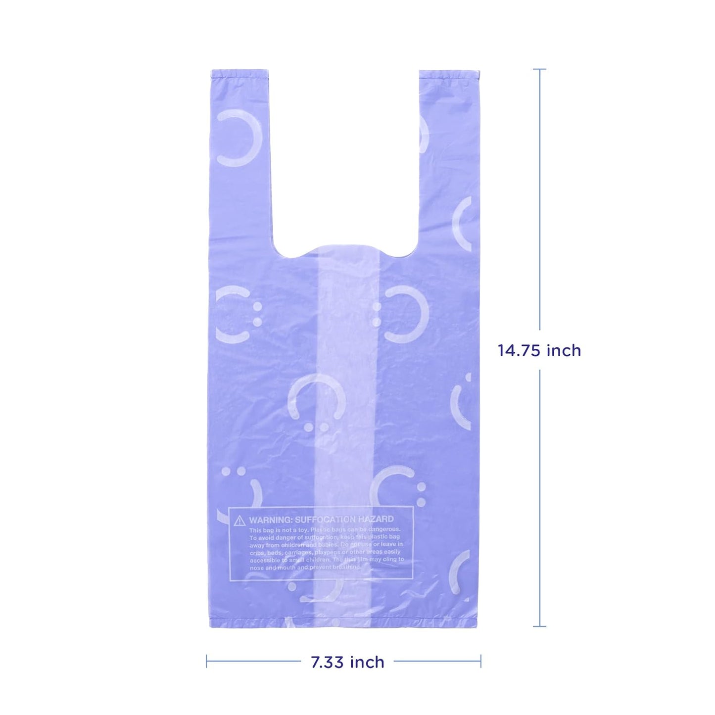 Ubbi Disposable Diaper Sacks - Lavender Scented, Easy-To-Tie Tabs | 200 Count Diaper Disposal Bags