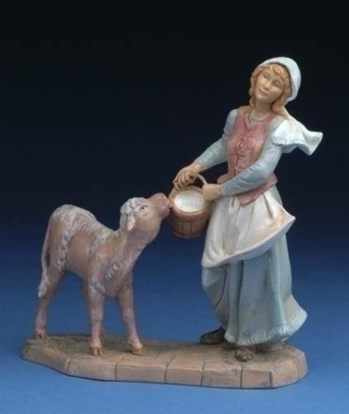 Fontanini by Roman Inc. Julia The Villager Nativity Figure - Hand Sculpted & Painted, 7.5" Tall