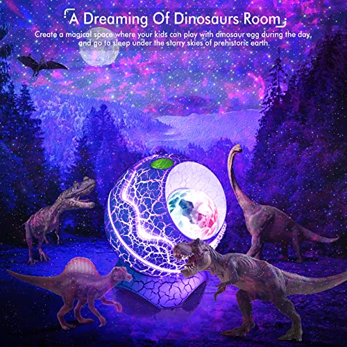 Rossetta Galaxy Star Night Light Projector - White Nebula Lights for Kid's Room